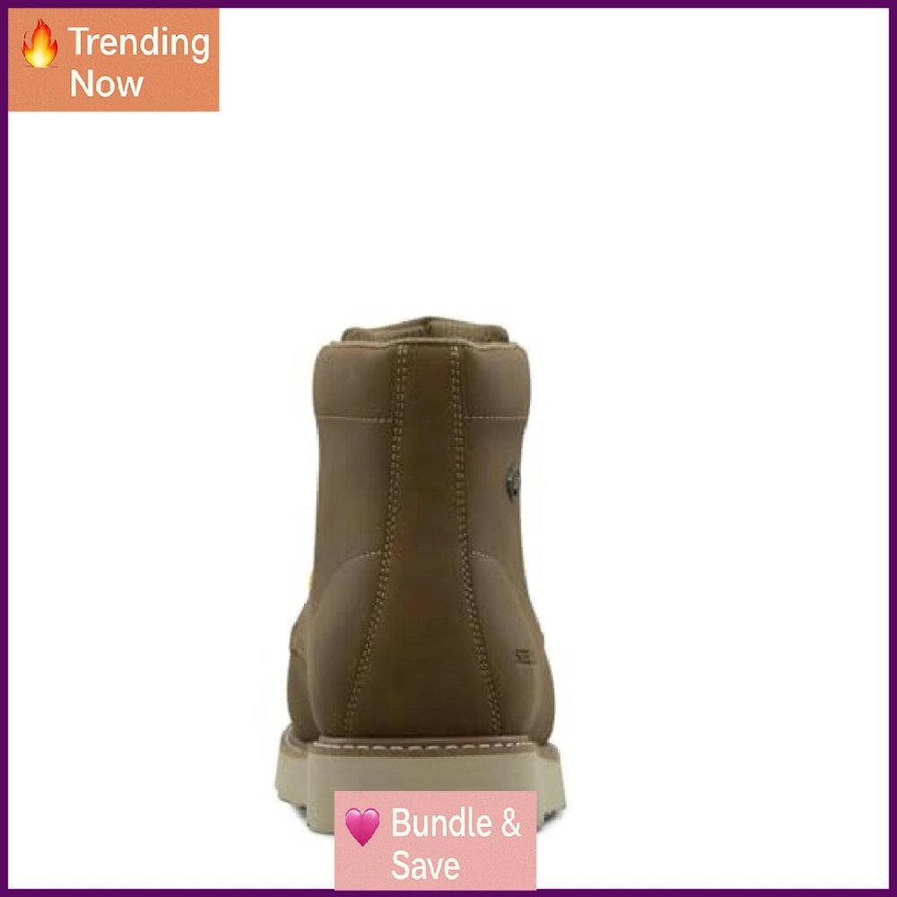 Men's Steel Toe Work Boots Slip Resistant Memory Foam Size Available - Picture 4 of 8